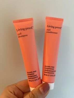 Living Proof Curl Shampoo & Conditioner Travel Set! New hair Set of 2, GWP
